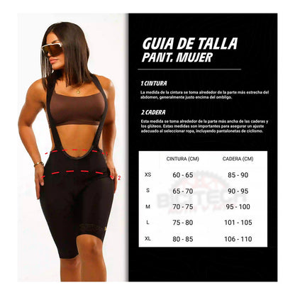 Licra Pantaloneta Ciclismo Eleven Pro Mujer Con Cargaderas