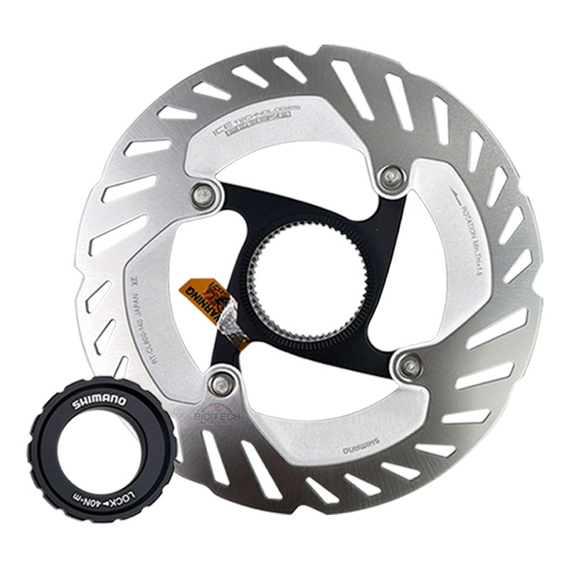 2 Discos Rotor Shimano Cl800 Icetech Centerlock 140mm+ 160mm Gris