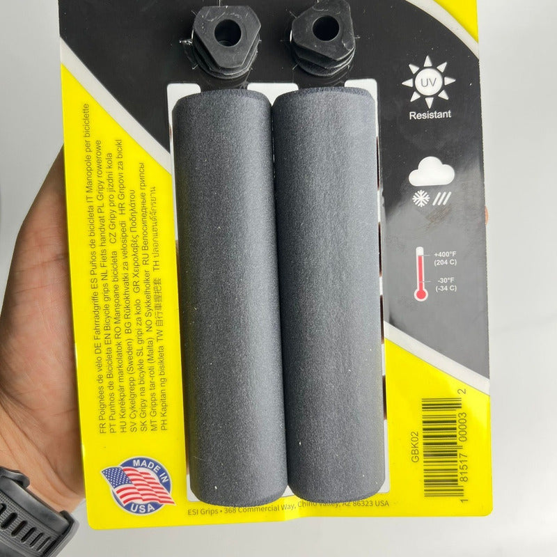Mango De Bicicleta Esi Grips Chunky Negros Originales Mtb