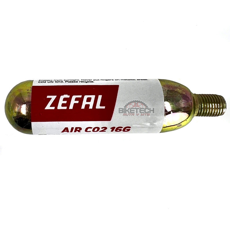 12 Pipeta Cartuchos Zefal 16 Gr Co2 Aire Comprimido Ruta Mtb Dorado