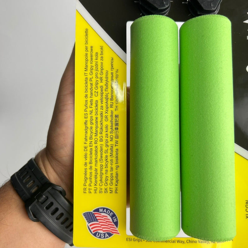 Mangos De Bicicleta Esi Grips Extra Chunky Verde Mtb