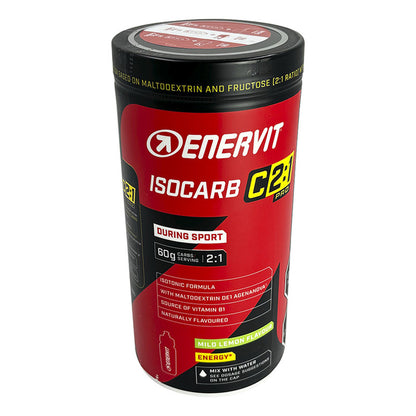 Bebida Hidratante Enervit Isocarb C2:1 During Sport 650 Gramos Sabor Limón