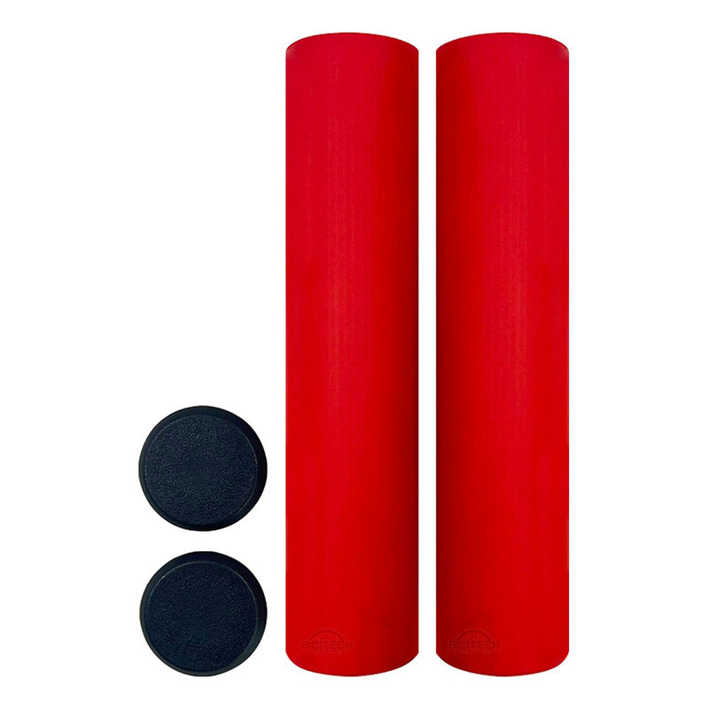 Mangos De Bicicleta Mtb Spark Rojo Silicona Puños Cómodos