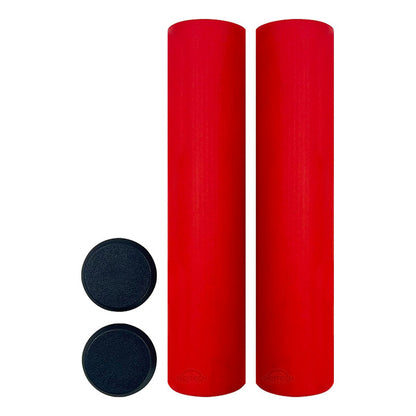 Mangos De Bicicleta Mtb Spark Rojo Silicona Puños Cómodos