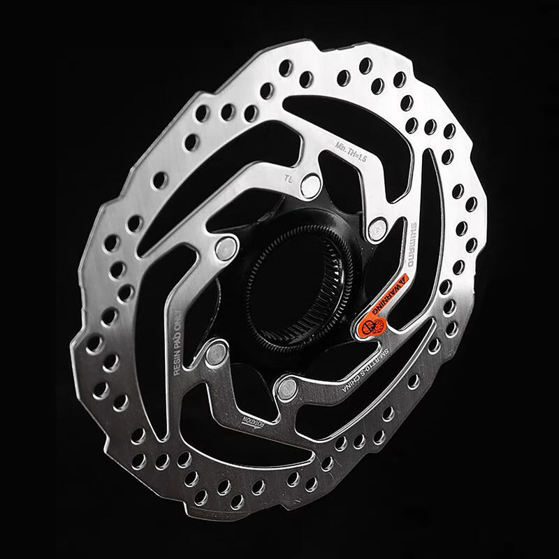 Disco Rotor De Freno Shimano Rt10 180mm Center Lock Color Plateado Plata