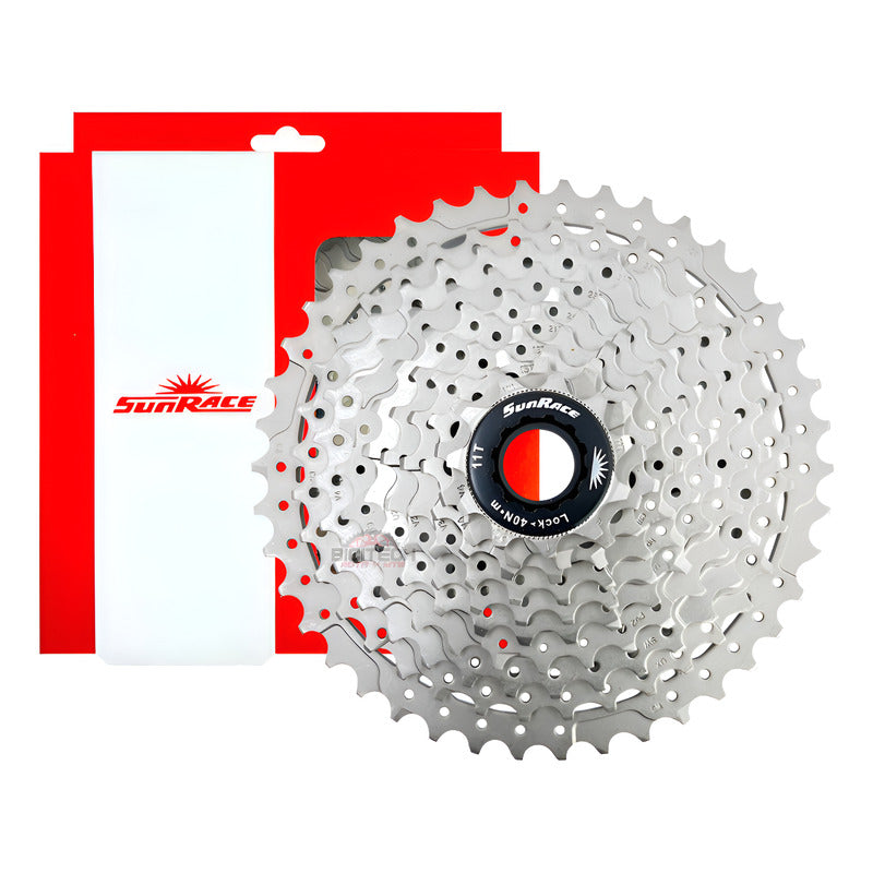 Pacha De 10 Velocidades Sunrace Ms2. 11-42  Cassette Mtb Plateado 11 42