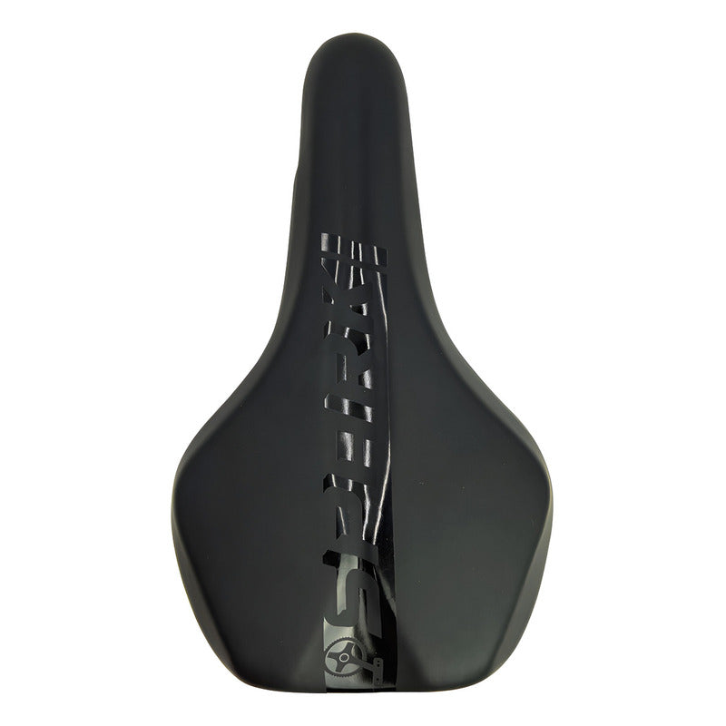 Sillín Antiprostático Spark Negro Con Gel Para Bicicleta Ruta O Mtb 155mm 26.5 Cm 15.5 Cm