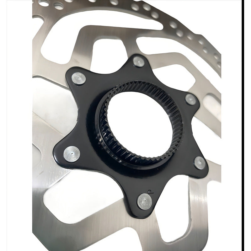 Disco Rotor De Freno Shimano Rt10 180mm Center Lock Color Plateado Plata