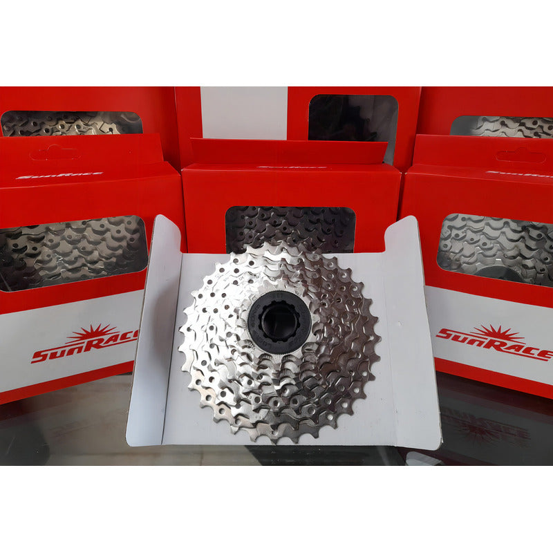 Pacha De 9 Velocidades Sunrace M96 11-32 Cassette Ruta Cantidad Máxima De Dientes 32 Cantidad Mínima De Dientes 11 Color Plateado