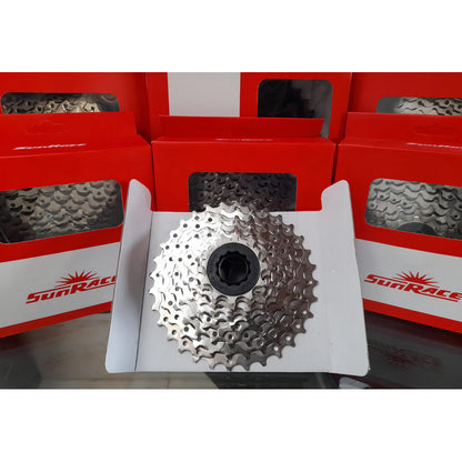 Pacha De 9 Velocidades Sunrace M96 11-32 Cassette Ruta Cantidad Máxima De Dientes 32 Cantidad Mínima De Dientes 11 Color Plateado