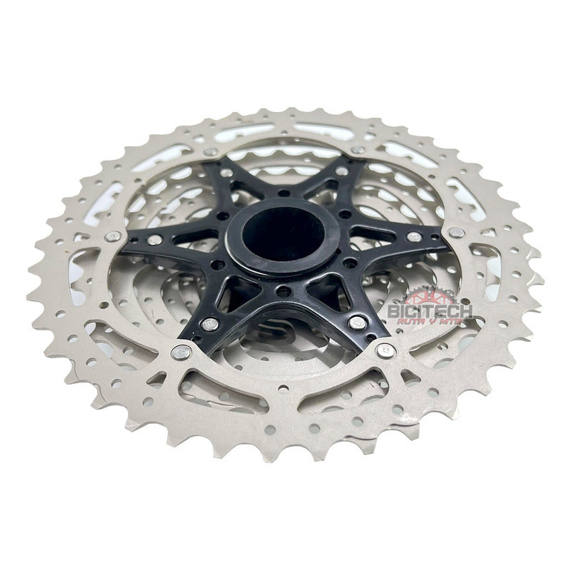 Combo 10 Vel. Pacha Sunrace Ms2. 11-42 + Cadena Kmc X10 Mtb 11 42 Plateado