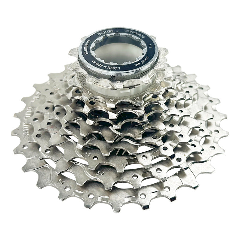 Pacha De 9 Velocidades Shimano 11-28 Casette Hg400 9v Ruta - Haze Crush Silver - 11 - 28