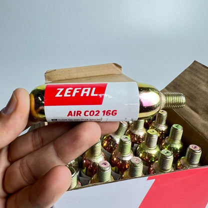 6 Cartuchos Pipeta Co2 Aire Comprimido Zefal 16 Gr Ruta Mtb Gris