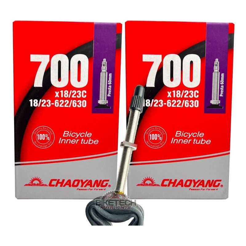 2 Neumáticos Para Bicicleta De Ruta Chaoyang 700x23 60mm F/v Presta