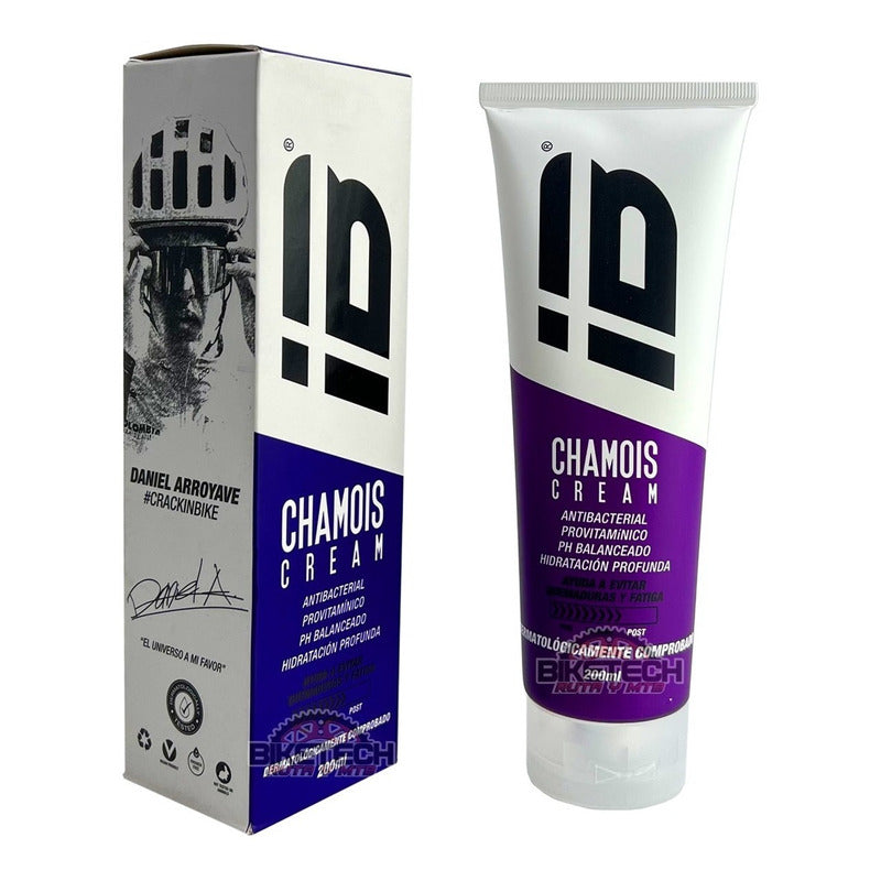 Crema Inbike Chamois 200m Mujer Para Badana Evita Quemaduras Violeta 200ml