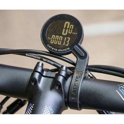 Velocímetro Cateye Cc-rs100w Quick Inalambrico 7 Funciones Color Negro