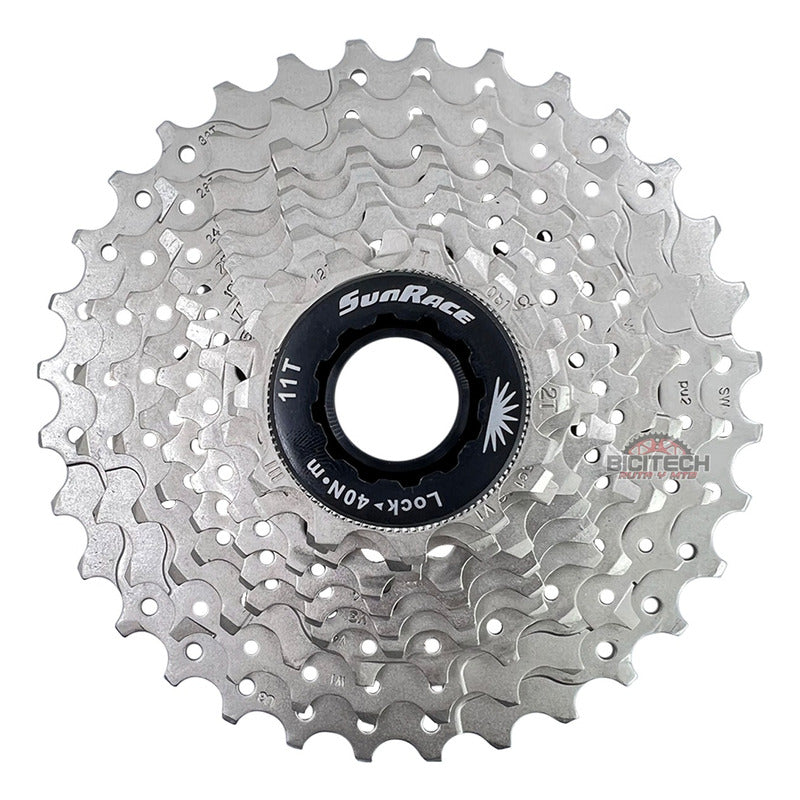 Pacha 10 Velocidades Sunrace Rs1 11-32 + Cadena Shimano Hg54 Plateado