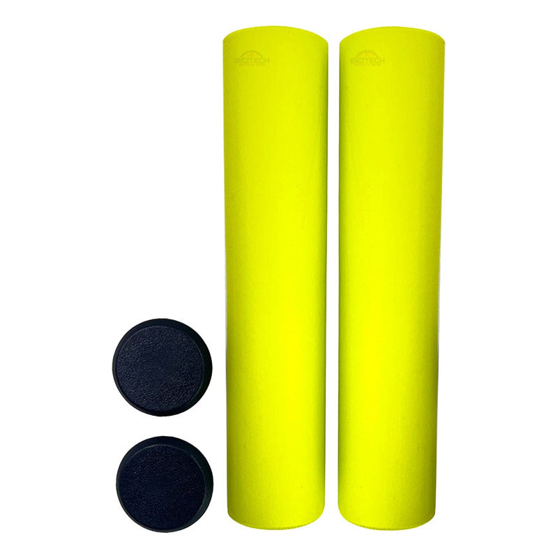 Mangos Bicicleta Mtb Spark Verde Neón Silicona Puños Cómodos Amarillo