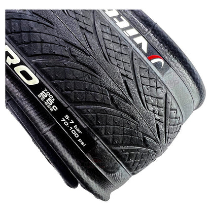 Llanta Ruta Vittoria Zaffiro Pro Plegable 700x25 Duradera Negro