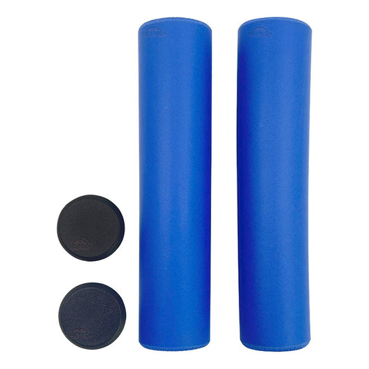 Mangos De Bicicleta Mtb Spark Azul Silicona Puños Cómodos