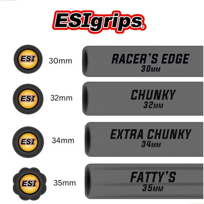 Grips/puños Esigrips Extra Chunky Red 80 Grams Mtb Rojo