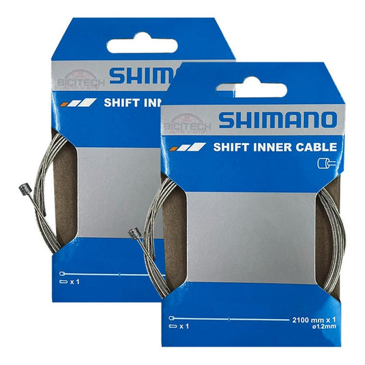Kit X 2 Unidades Cables/ Guaya De Cambios Shimano Ruta/ Mtb