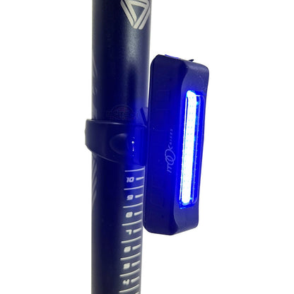 Luz Trasera Stop Itook Linterna Bicicleta Rojo Azul Policia Negro