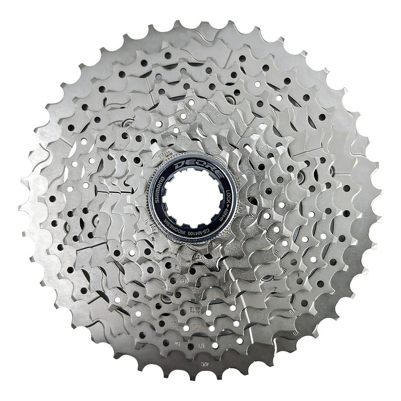 Pacha Cassette Shimano Deore M4100 10 Velocidades 11-42 Mtb - Plateado - 11 - 42 Plata