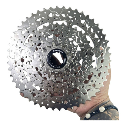 Pacha 9 Velocidades Cassette Sunrace M983 11-50 Bicicleta Cantidad Máxima De Dientes 50 Cantidad Mínima De Dientes 11 Color Gris