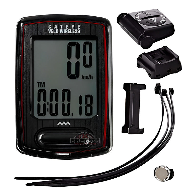 Ciclocomputador Cateye Velo Inalambrico Negro