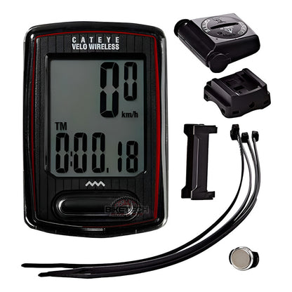 Ciclocomputador Cateye Velo Inalambrico Negro
