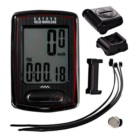 Ciclocomputador Cateye Velo Inalambrico Negro