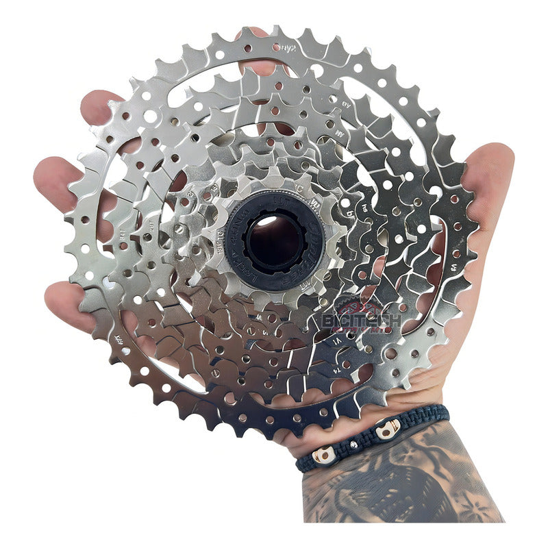 Cassette Sunrace M680 8 Velocidades 11-42t Plateado Para Mtb