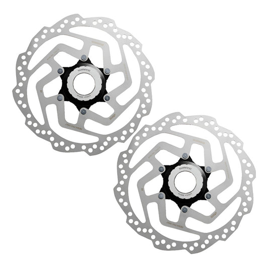 2 Discos Rotores Shimano Rt-10 Centerlock 180mm Plateado