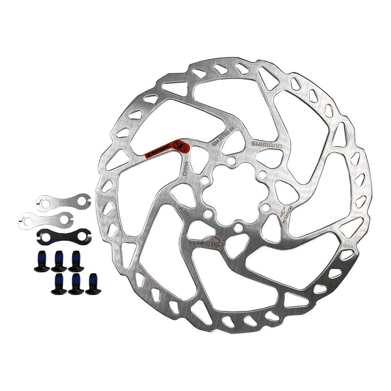 Disco Rotor Shimano 6 Tornillos Rt66 De 180mm Gris