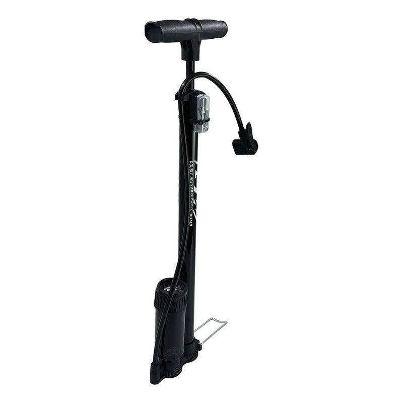 Inflador Bomba De Piso Gw Manómetro 160 Psi Doble Válvula Ruta Mtb