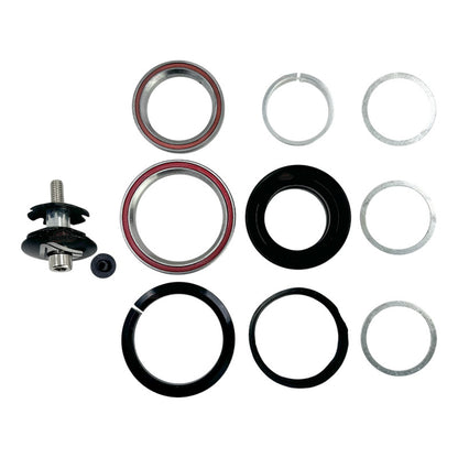 Juego Dirección Bicicleta Gw 1-1/8 Copas  Integrado Negro Plateado