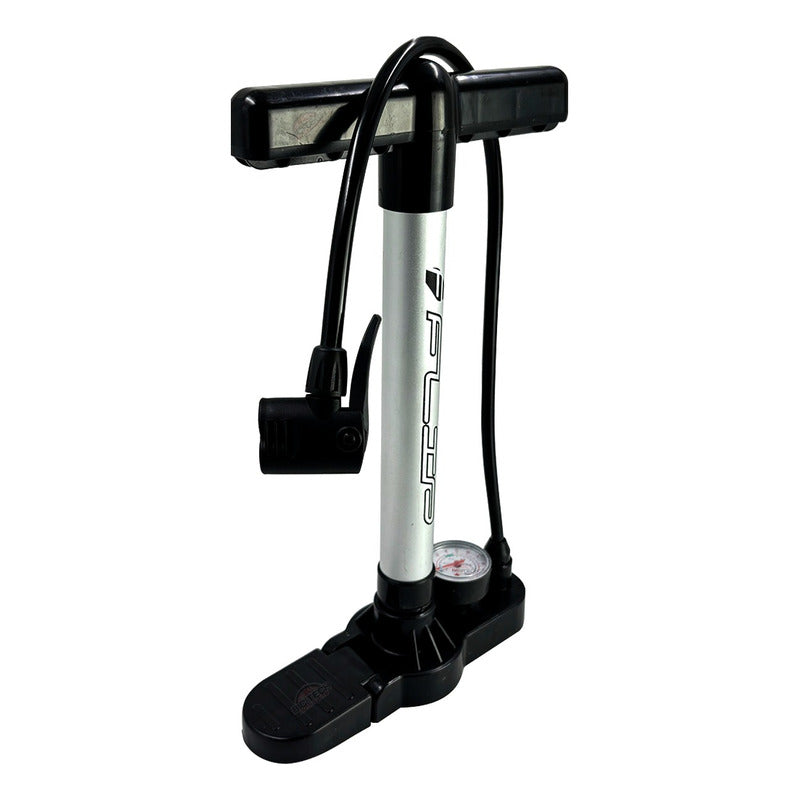 Inflador Bicicleta Moto Gw Flip Manómetro 145 Psi Ruta Mtb Plateado