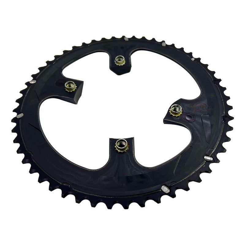 Plato Coronilla 53 T Shimano Ultegra R8000 Biplato 11v Ruta Negro