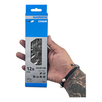 Cadena Shimano Slx 12 Velocidades M7100 126 Eslabones