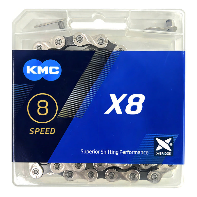 Pacha Cassette 8 Velocidades Sunrace 11-40 Mtb Cadena Kmc X8 Mountain Bike Plateado