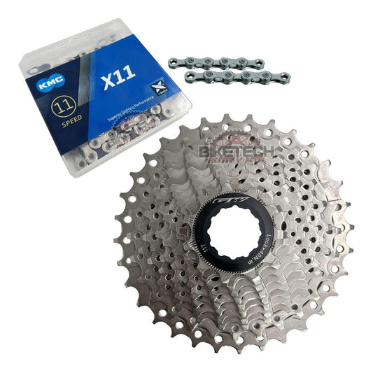 Cadenilla Kmc X11 11v Pacha Gw 11 Bicicleta Ruta 11-32