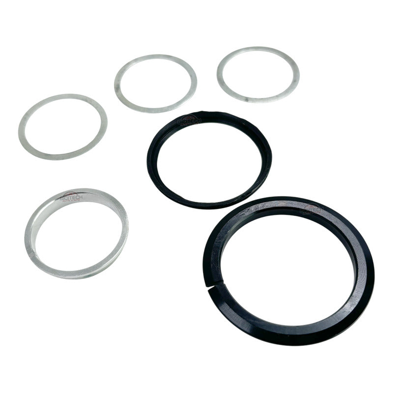 Juego Dirección Bicicleta Gw 1-1/8 Copas  Integrado Negro Plateado