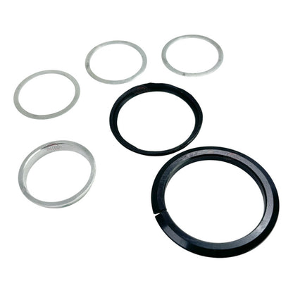 Juego Dirección Bicicleta Gw 1-1/8 Copas  Integrado Negro Plateado