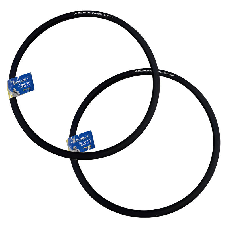 2 Llantas Bicicleta De Ruta Michelin Dynamic Sport 700x25 Negro