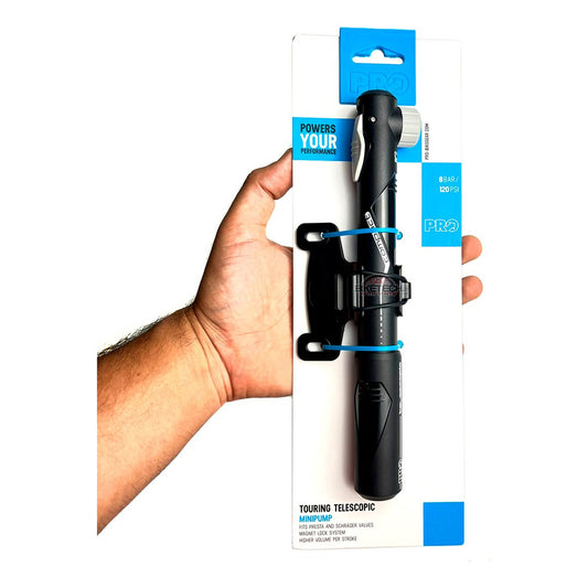 Mini Bomba Pro Telescópica120psi Inflador Bicicleta Mtb Ruta Negro
