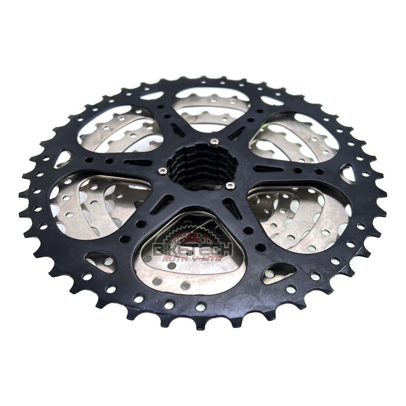 Pacha Cassette Gw 8v 11-42 Y Cadenilla Sunrace M84 8 Velocid Negro 11 40