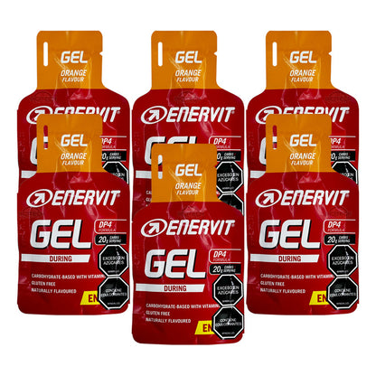 Gel Energético Enervit During Sport 25ml X 6 Unidades Naranja