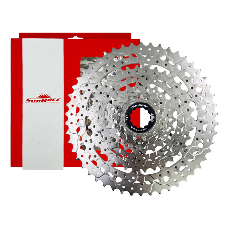 Pacha 9 Velocidades Cassette Sunrace M983 11-50 Bicicleta Cantidad Máxima De Dientes 50 Cantidad Mínima De Dientes 11 Color Gris