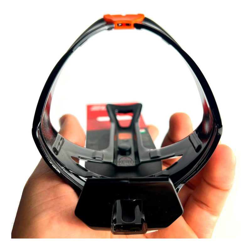 Porta Caramañola Elite Cannibal Xc Negro/naranja Ciclismo Negro-naranja